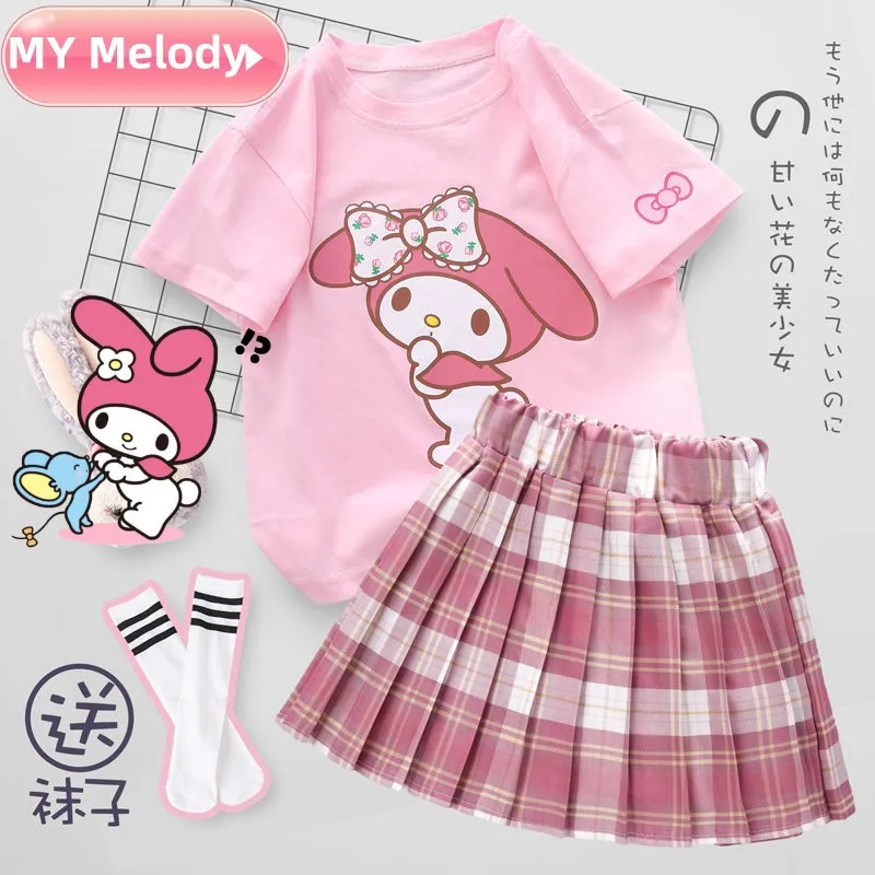Hellokitty Kuromi My Melody Cute Baby Girl Jk Dress Anime Pleated Skirt Jk Suits Cartoon Summer Preppy Suit Kawaii Birthday Gift
Hellokitty Kuromi My Melody Cute Baby Girl Jk Dress Anime Pleated Skirt Jk Suits Cartoon Summer Preppy Suit Kawaii Birthday Gift
