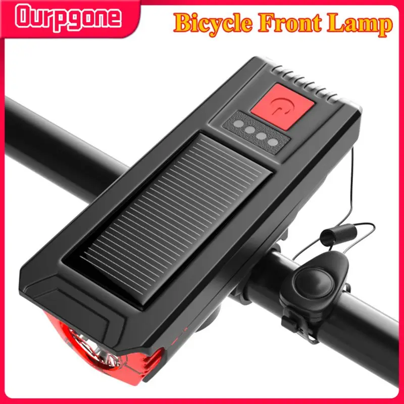 Bicycle Solar Headlights Led Headlamp 120db Electronic Bell Waterproof Horn Flashlight Solar USB Charging Riding Warning Light
Bicycle Solar Headlights Led Headlamp 120db Electronic Bell Waterproof Horn Flashlight Solar USB Charging Riding Warning Light