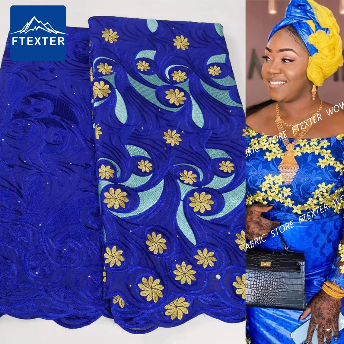 100% Cotton Dry Lace 2.5+2.5 Yards New Design African Material 2020 High Quality Sequins Fabric All For Sewing And Cutout
100% Cotton Dry Lace 2.5+2.5 Yards New Design African Material 2020 High Quality Sequins Fabric All For Sewing And Cutout