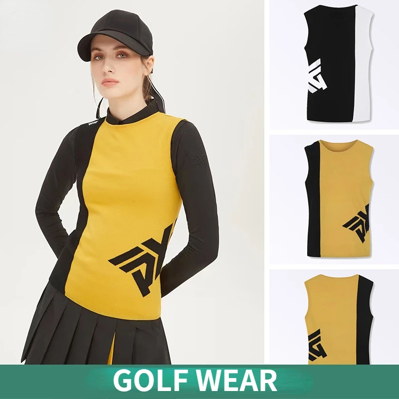2022 Autumn and Winter Korean Fashion Golf Clothing Women Knitwear Golf Vest Slim Fit Warm Thin Elastic Sleeveless Sweater
2022 Autumn and Winter Korean Fashion Golf Clothing Women Knitwear Golf Vest Slim Fit Warm Thin Elastic Sleeveless Sweater