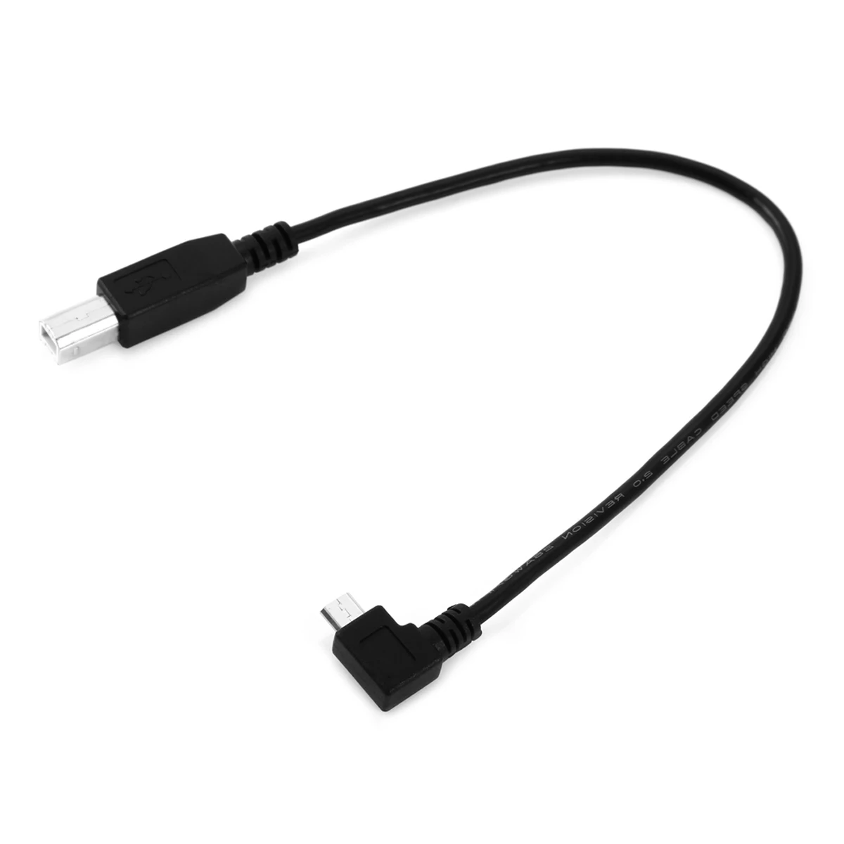 

CY Cable 60cm Left Angled 90 Degree Micro USB OTG to Standard B Type Printer Scanner Hard Disk Cable