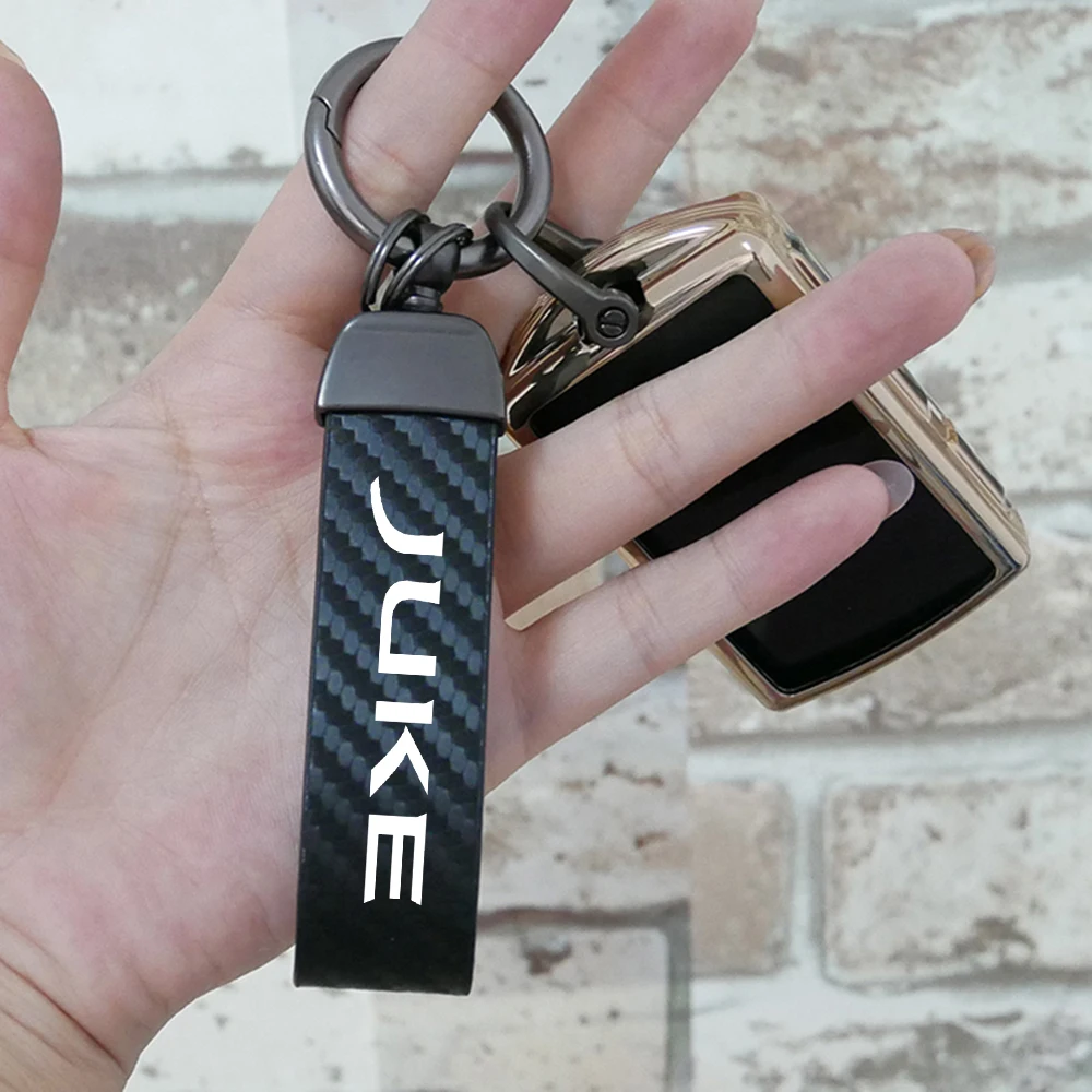 Fashion High Quality Car Keychain Ring Carbon Fiber Metal Keychain Horseshoe Buckle for NISSAN Juke Key chain Car Accessories
Fashion High Quality Car Keychain Ring Carbon Fiber Metal Keychain Horseshoe Buckle for NISSAN Juke Key chain Car Accessories