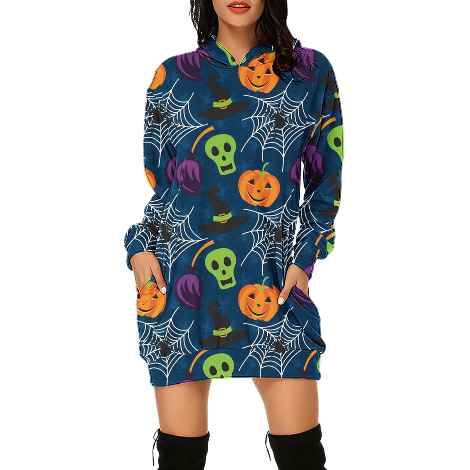 Women's Halloween Cartoon Digital Printing Hoodie Medium Long Hoodie Long Sleeve Pocket Sweatshirt Hip Hop Street Fashion Funny
Women's Halloween Cartoon Digital Printing Hoodie Medium Long Hoodie Long Sleeve Pocket Sweatshirt Hip Hop Street Fashion Funny