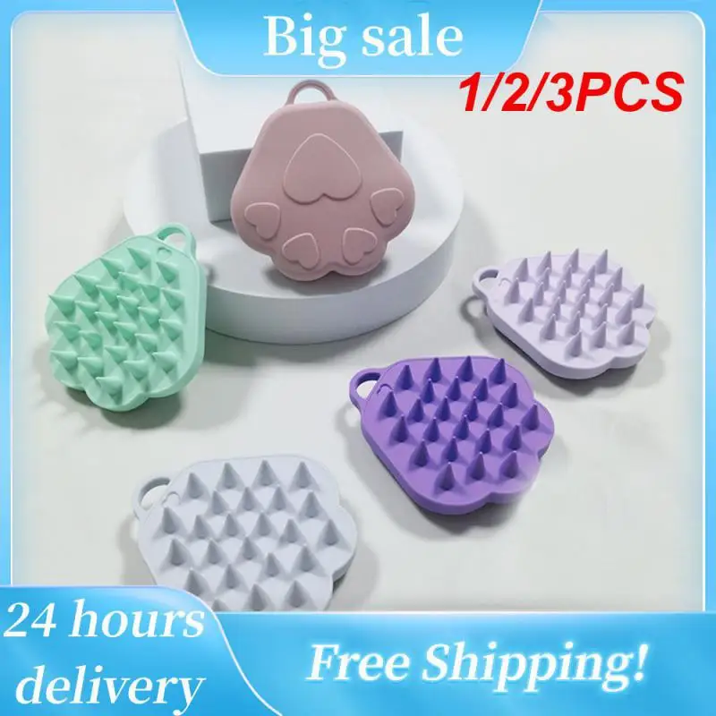 1/2/3PCS Shampoo Brush Light Purple Comfortable Grip Easy To Carry Wet And Use Silicone Material Cat Claw Shampoo Brush
1/2/3PCS Shampoo Brush Light Purple Comfortable Grip Easy To Carry Wet And Use Silicone Material Cat Claw Shampoo Brush