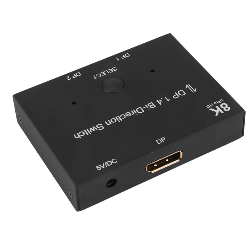 HFES Displayport Switch, 8K Bidirectional Displayport 1.4 Switch Converter DP 1 X 2 Splitter For PC Projectors Monitors
HFES Displayport Switch, 8K Bidirectional Displayport 1.4 Switch Converter DP 1 X 2 Splitter For PC Projectors Monitors