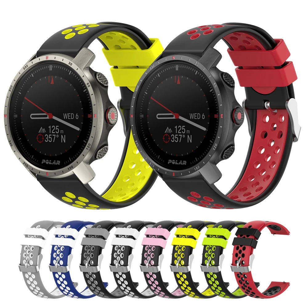 Silicone Sport Replacement Breathable Band For POLAR GRIT X Pro strap for POLAR Vantage M2 IGNITE 2/UNITE & Grix X Watchbands 
Silicone Sport Replacement Breathable Band For POLAR GRIT X Pro strap for POLAR Vantage M2 IGNITE 2/UNITE & Grix X Watchbands