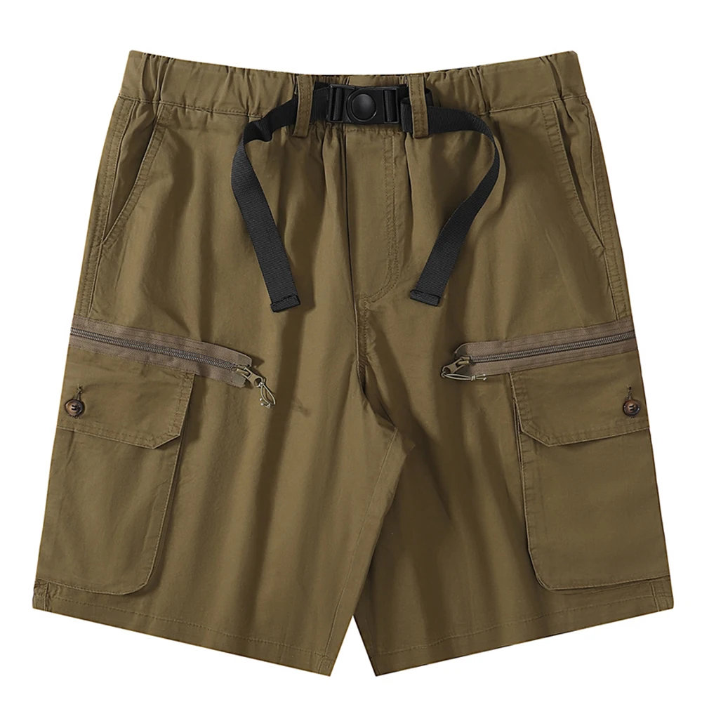 Side Ziper Pockets Elastic Waist Straight Men's Cargo Shorts Casual Shorts for Man
Side Ziper Pockets Elastic Waist Straight Men's Cargo Shorts Casual Shorts for Man