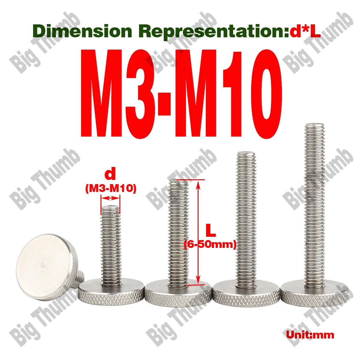 304 Stainless Steel Hand Screw / Large Flat Head Knurled Screw / Large Round Head Handle Bolt / M3 M4 M6 M8 M10
304 Stainless Steel Hand Screw / Large Flat Head Knurled Screw / Large Round Head Handle Bolt / M3 M4 M6 M8 M10