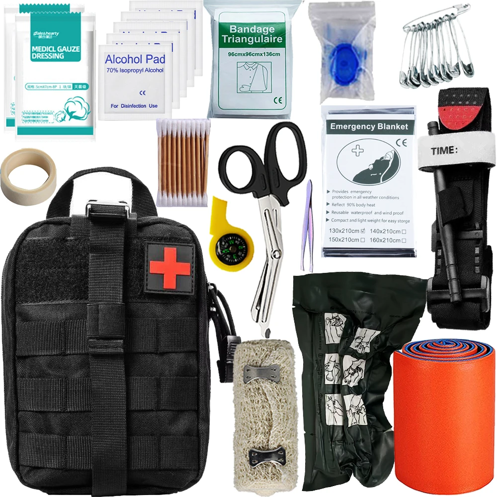 Equipment Survival Kit First Aid Kit Medical tourniquet Pouch Survival Gear Emergency Survival Gear for Molle
Equipment Survival Kit First Aid Kit Medical tourniquet Pouch Survival Gear Emergency Survival Gear for Molle
