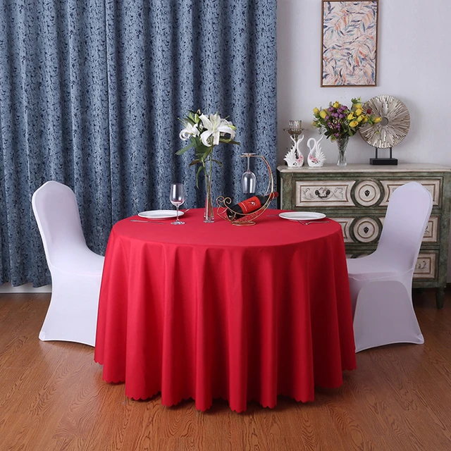 

Tablecloths for Dining Table Solid Color Home Hotel Restaurant Meeting Table Cover--4PLD