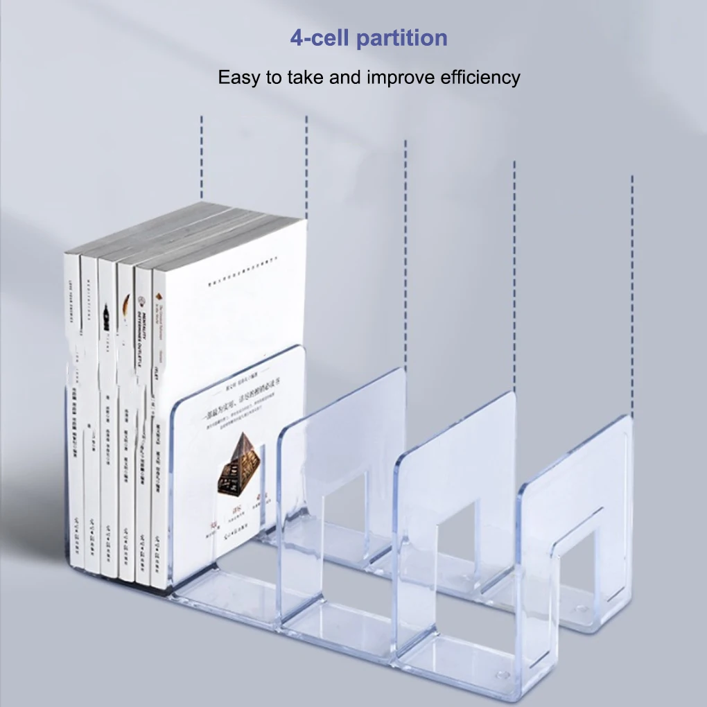 Acrylic Bookend Replacement 4 Compartment Organizing Study Dorm Textbook Bookends Holder Organizer Accessories
Acrylic Bookend Replacement 4 Compartment Organizing Study Dorm Textbook Bookends Holder Organizer Accessories