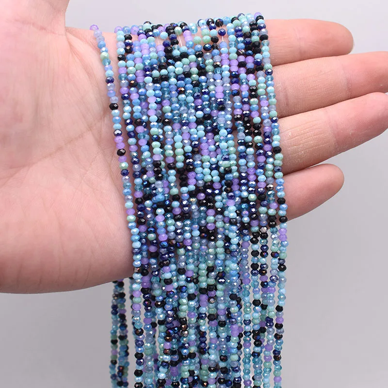 Mixed color 2mm Rondelle Faceted Crystal Glass Beads Round Loose Spacer Beads for Jewelry Making DIY Necklace Bracelet
Mixed color 2mm Rondelle Faceted Crystal Glass Beads Round Loose Spacer Beads for Jewelry Making DIY Necklace Bracelet