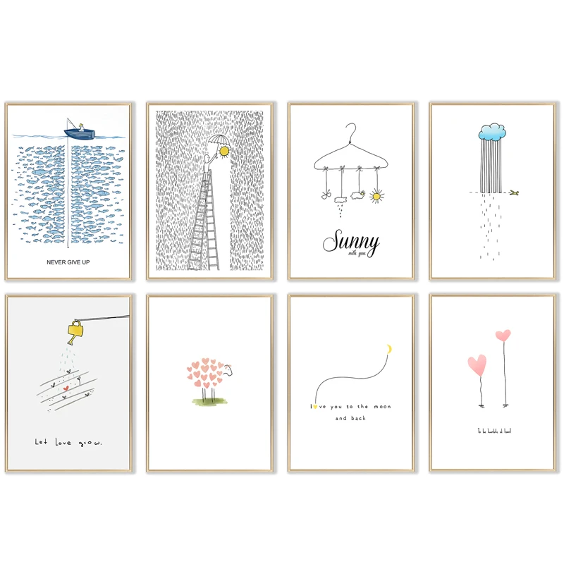 Nordic Inspirational Education Canvas Print Painting Never Give Up Let Love Grow Poster Wall Art Pictures for Kids Room Bedroom
Nordic Inspirational Education Canvas Print Painting Never Give Up Let Love Grow Poster Wall Art Pictures for Kids Room Bedroom