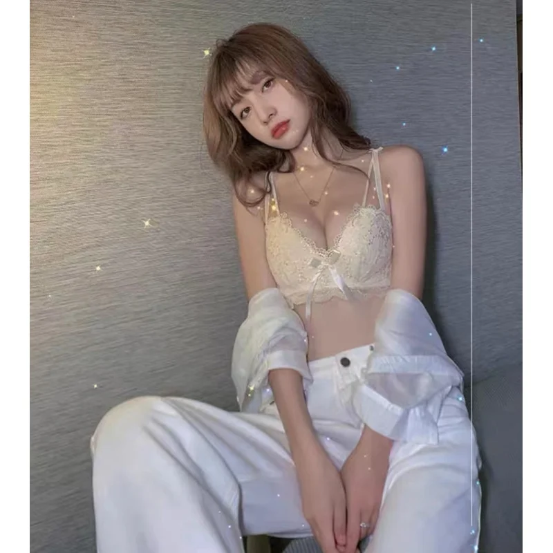 Women's Underwear Summer Thin Small Breast Push up Breast Holding Anti-Sagging No Steel Ring Sexy Pure Desire Bra Panties Set 
Women's Underwear Summer Thin Small Breast Push up Breast Holding Anti-Sagging No Steel Ring Sexy Pure Desire Bra Panties Set