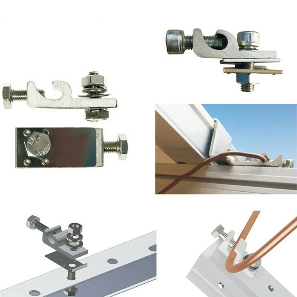 42x20x14m Solar Panel Mounting Bracket Kit Clamps Ground Lugs Solar Panel Fasteners Photovoltaic Support Solar System Parts
42x20x14m Solar Panel Mounting Bracket Kit Clamps Ground Lugs Solar Panel Fasteners Photovoltaic Support Solar System Parts