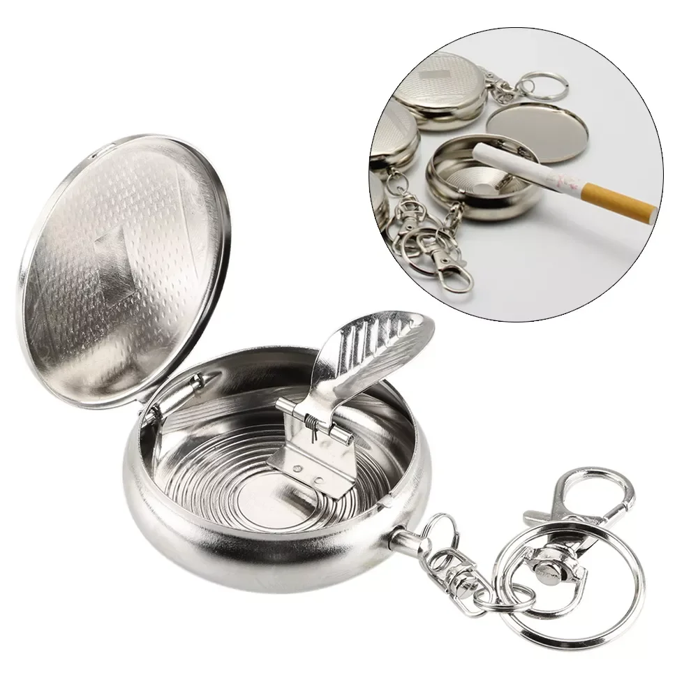 Ashtray Smoking Accessories Ashtray With Key Chain Portable Mini Stainless Steel Vehicle Cigarette Ashtray Ash Tray
Ashtray Smoking Accessories Ashtray With Key Chain Portable Mini Stainless Steel Vehicle Cigarette Ashtray Ash Tray