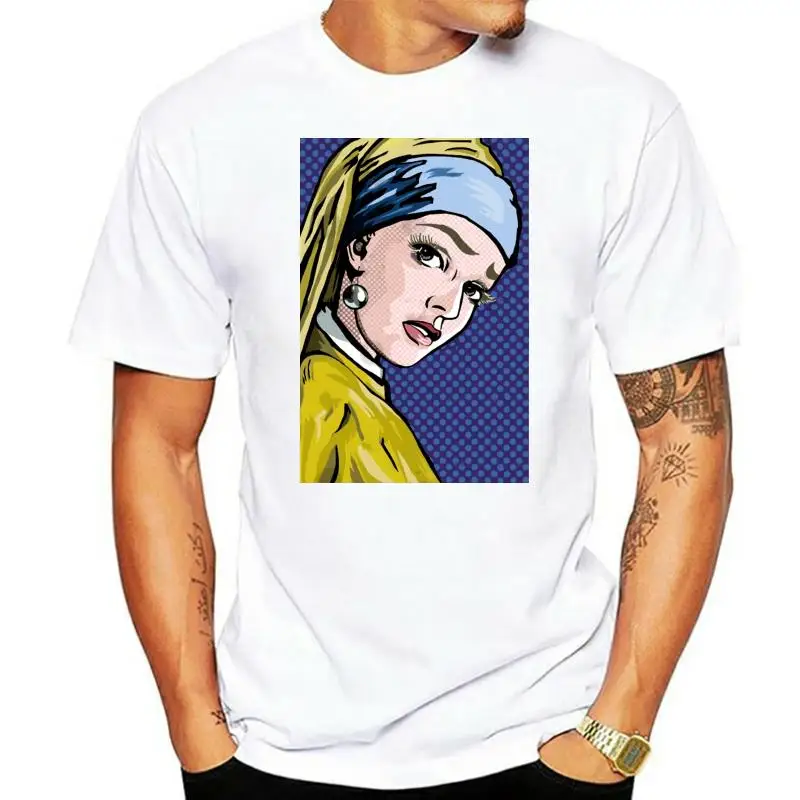 Men t-shirt Lichtenstein Girl With A Pearl Earring Tshirt Women T Shirt Men Cotton Tees Tops Hip Hop Harajuku Streetwear
Men t-shirt Lichtenstein Girl With A Pearl Earring Tshirt Women T Shirt Men Cotton Tees Tops Hip Hop Harajuku Streetwear