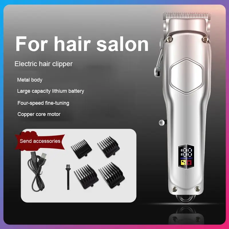 2021 Professional Metal Oil-head Electric Hair Clippers Retro Notch Carving Push Light Golden Hair Beards Trimmers Shaving
2021 Professional Metal Oil-head Electric Hair Clippers Retro Notch Carving Push Light Golden Hair Beards Trimmers Shaving