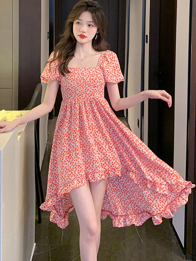 Red Print Chiffon Puff Sleeve Square Collar Midi Dress Women Fashion Ruffled Casual Beach Dress 2023 Summer Boho Elegant Dresses
Red Print Chiffon Puff Sleeve Square Collar Midi Dress Women Fashion Ruffled Casual Beach Dress 2023 Summer Boho Elegant Dresses