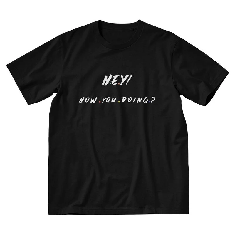 Hé! T-shirt manches courtes homme, 100% coton, avec impression de How You Doin, Harajuku, Joey tribiani, série télévisée Friends
Hé! T-shirt manches courtes homme, 100% coton, avec impression de How You Doin, Harajuku, Joey tribiani, série télévisée Friends