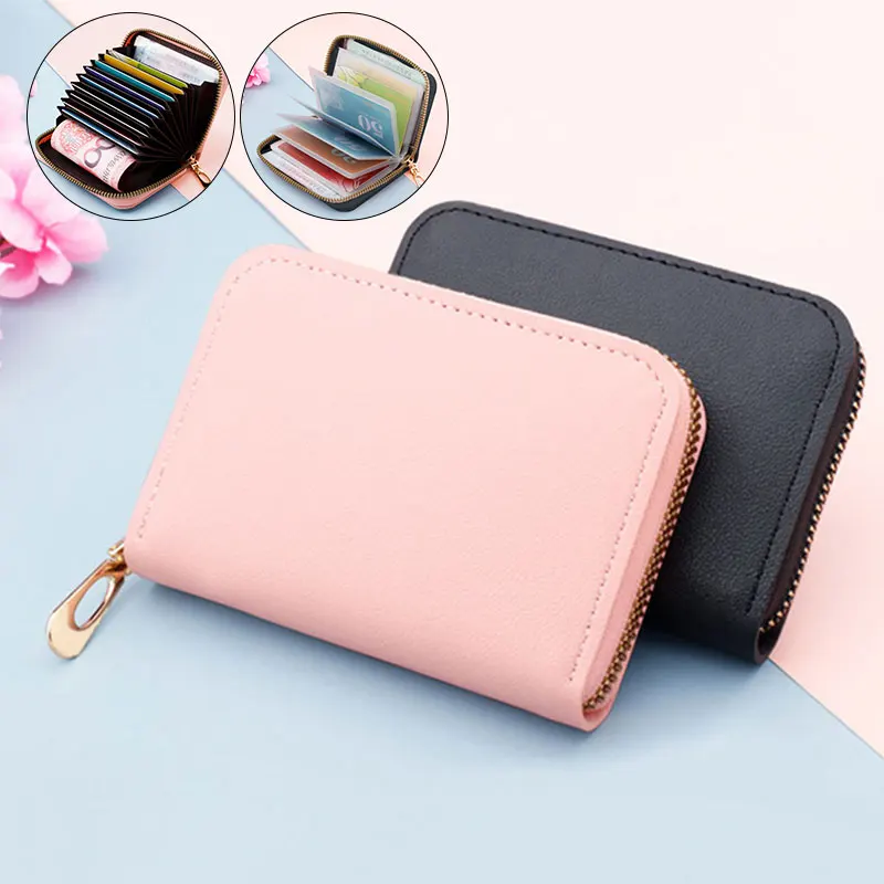 New Solid Color Credit Card Holder Exquisite Elegant Zipper Card Holder Mini Simplicity Coin Purse Loose-leaf Solid Color Wallet
New Solid Color Credit Card Holder Exquisite Elegant Zipper Card Holder Mini Simplicity Coin Purse Loose-leaf Solid Color Wallet