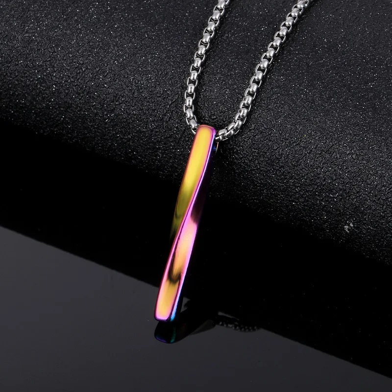 France Europe American Fashion Jewelry For Boy Spiral Colored Pendant Necklaces For Men T-shirt Chain Hip Hop Punk Accessories
France Europe American Fashion Jewelry For Boy Spiral Colored Pendant Necklaces For Men T-shirt Chain Hip Hop Punk Accessories