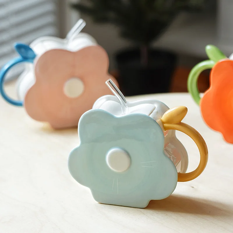 Flower straw mug girl ins wind cup lovely ceramic cup cup coffee cup oatmeal cup juice drink cup milk cup afternoon tea cup
Flower straw mug girl ins wind cup lovely ceramic cup cup coffee cup oatmeal cup juice drink cup milk cup afternoon tea cup