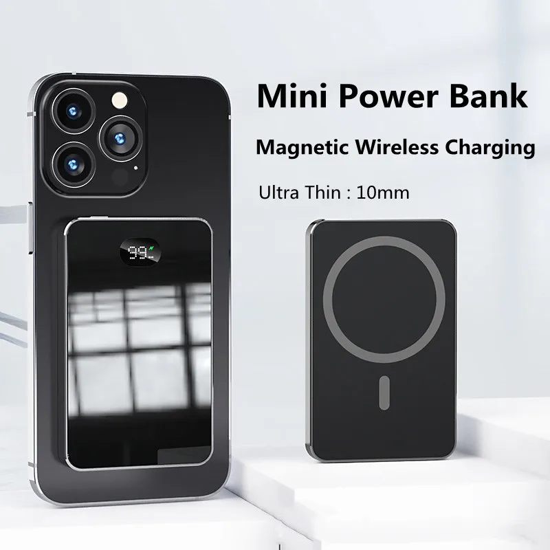 Magsafe Powerbank 10000mAh For iphone 12 13 14 Mini Slim External Auxiliary Spare Battery Magnetic Power Bank Wireless Charger
Magsafe Powerbank 10000mAh For iphone 12 13 14 Mini Slim External Auxiliary Spare Battery Magnetic Power Bank Wireless Charger