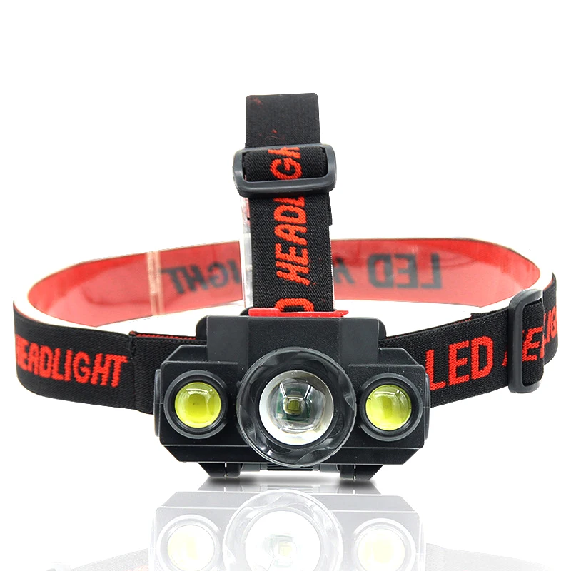 

COB XP-G Q5 Zoomable Led Fishing Headlight Use Rechargeable 18650 Battery Headlamp Head Flashlight Lamp Torch for Camping Light