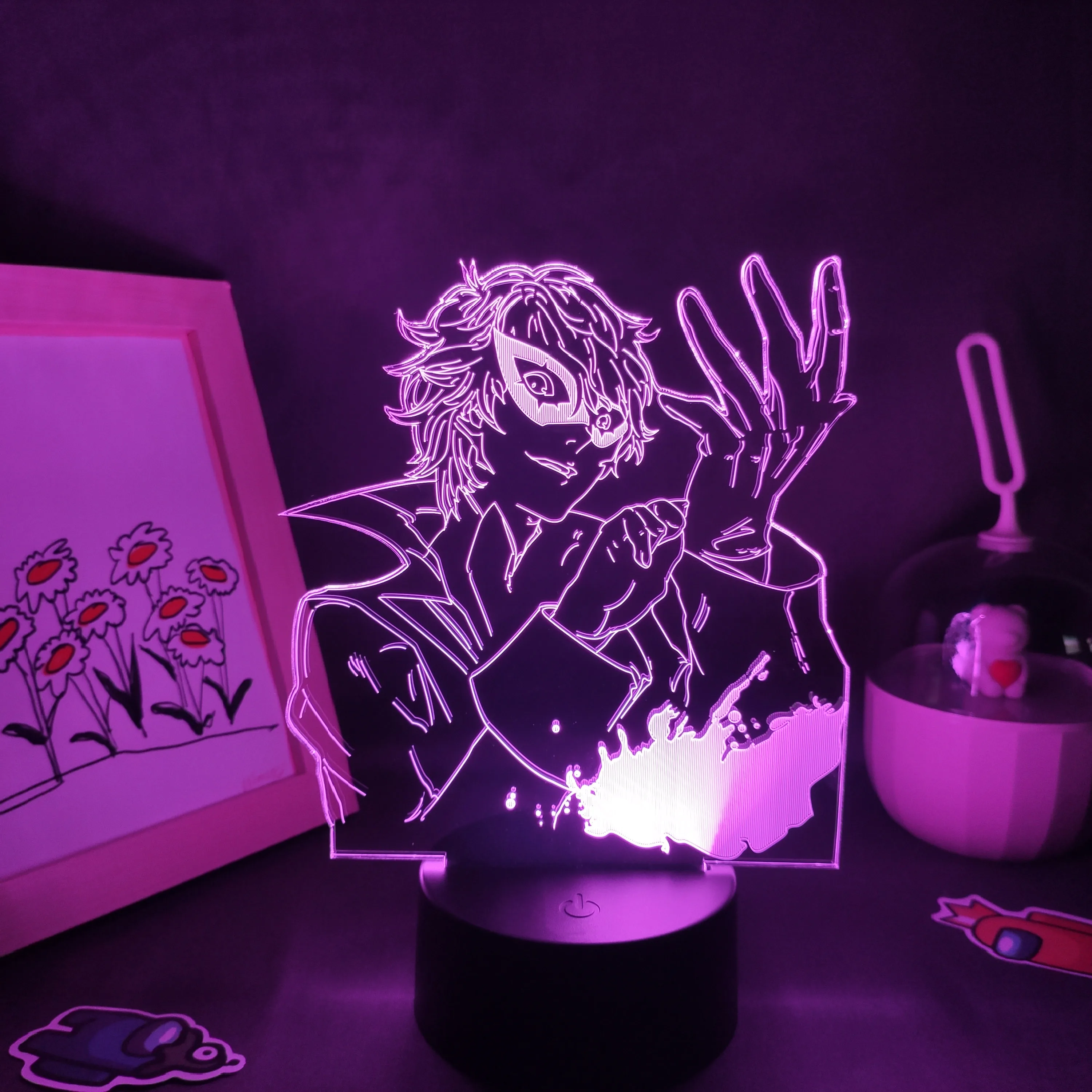 Persona 5 Anime Figure Ren Amamiya 3D Lamp LED Night Lights RGB Colorful Manga Gift Game Bedroom Dormitory Table Desk Decoration
Persona 5 Anime Figure Ren Amamiya 3D Lamp LED Night Lights RGB Colorful Manga Gift Game Bedroom Dormitory Table Desk Decoration