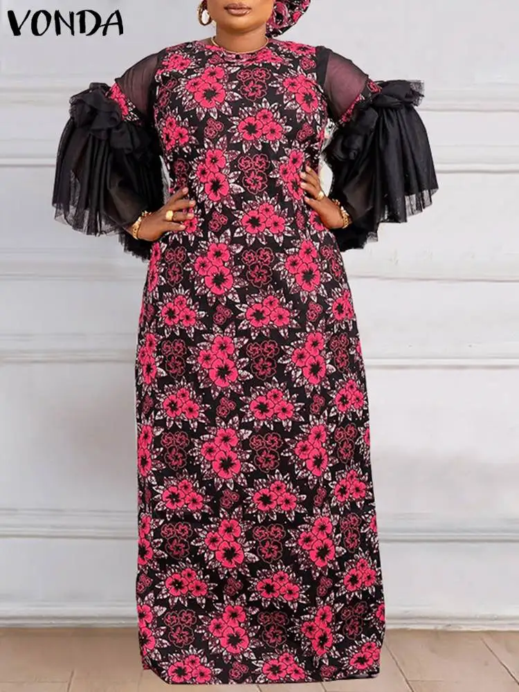 Summer Party Dress 2022 VONDA Women Vintage Printed Patchwork Lace Maxi Long Dress Beach Baggy Oversized Vestido Femme Sundress
Summer Party Dress 2022 VONDA Women Vintage Printed Patchwork Lace Maxi Long Dress Beach Baggy Oversized Vestido Femme Sundress