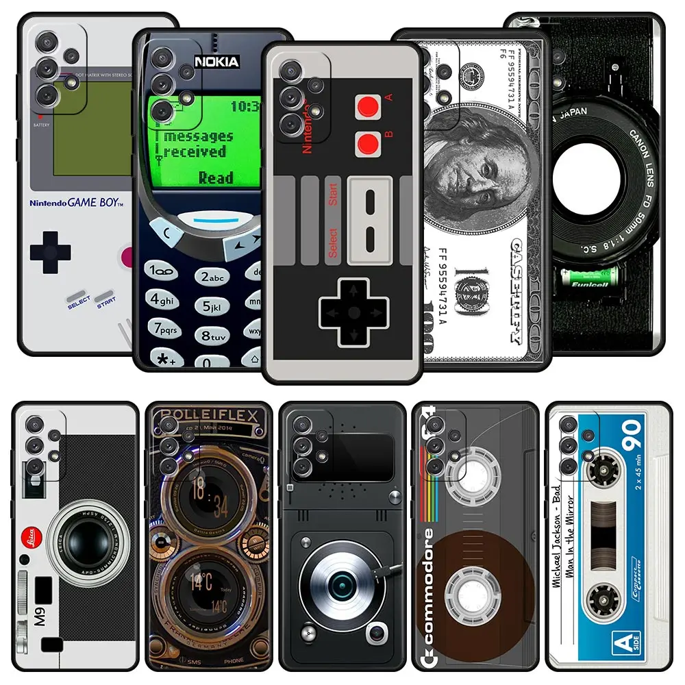 Vintage Tape Camera Gameboy Phone Case For Samsung Galaxy A51 A71 A41 A31 A21S A11 A01 A03S A12 M31 M22 A32 A52 A13 Soft Cover
Vintage Tape Camera Gameboy Phone Case For Samsung Galaxy A51 A71 A41 A31 A21S A11 A01 A03S A12 M31 M22 A32 A52 A13 Soft Cover