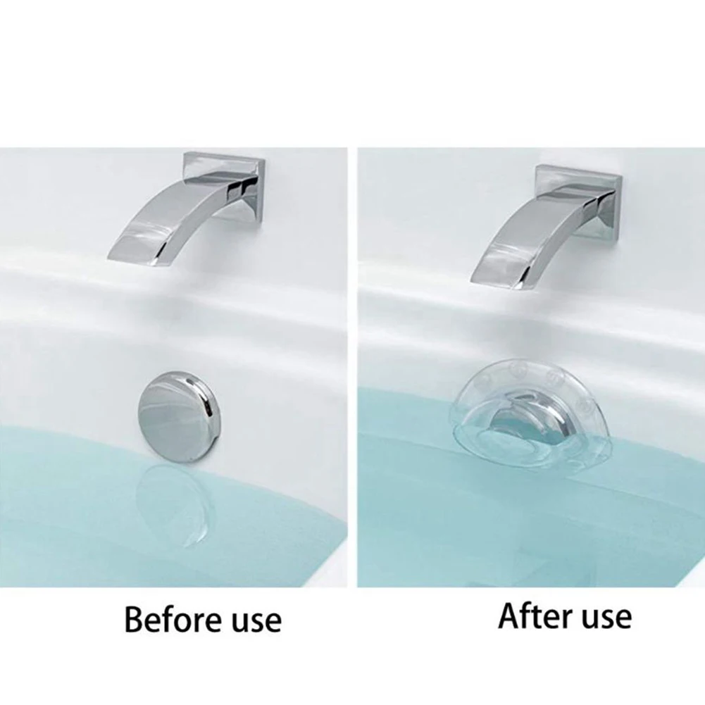 Overflow Drain Trim Bathtub Drain Cover 1 X 16x16x5cm Clear PVC Strong Suction Cups Ultra-Tight Seal Bathroom Room
Overflow Drain Trim Bathtub Drain Cover 1 X 16x16x5cm Clear PVC Strong Suction Cups Ultra-Tight Seal Bathroom Room