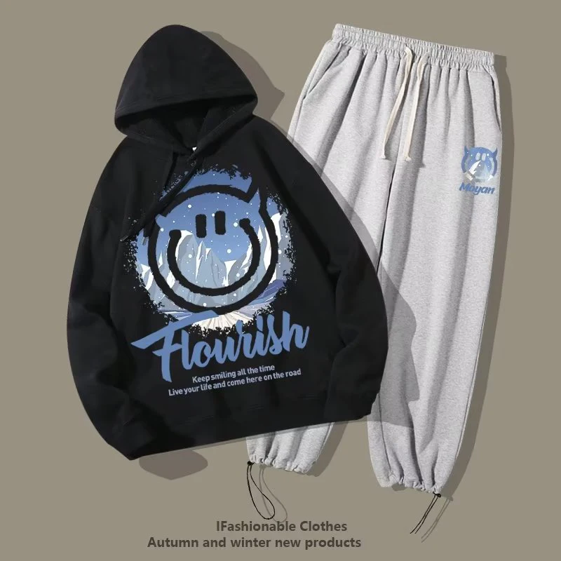 Sweatshirts Set Suit Fashion Casual Clothes for Men Snow Mountain Devil Smiley Print Drawstring Oversized Hoodie Pullover
Sweatshirts Set Suit Fashion Casual Clothes for Men Snow Mountain Devil Smiley Print Drawstring Oversized Hoodie Pullover