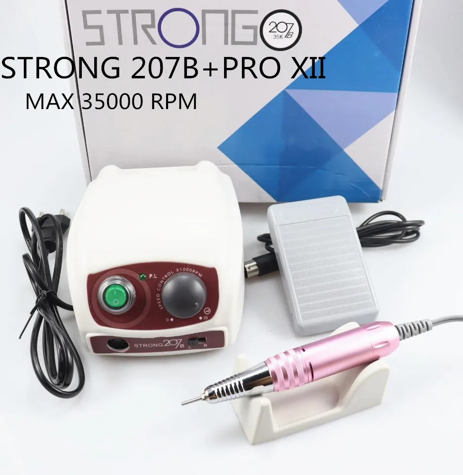 STRONG 207 35000RPM Control Box & STRONG 210 PRO Micromotor Handpiece Electric Manicure Drill Set For Nail polishing device
STRONG 207 35000RPM Control Box & STRONG 210 PRO Micromotor Handpiece Electric Manicure Drill Set For Nail polishing device