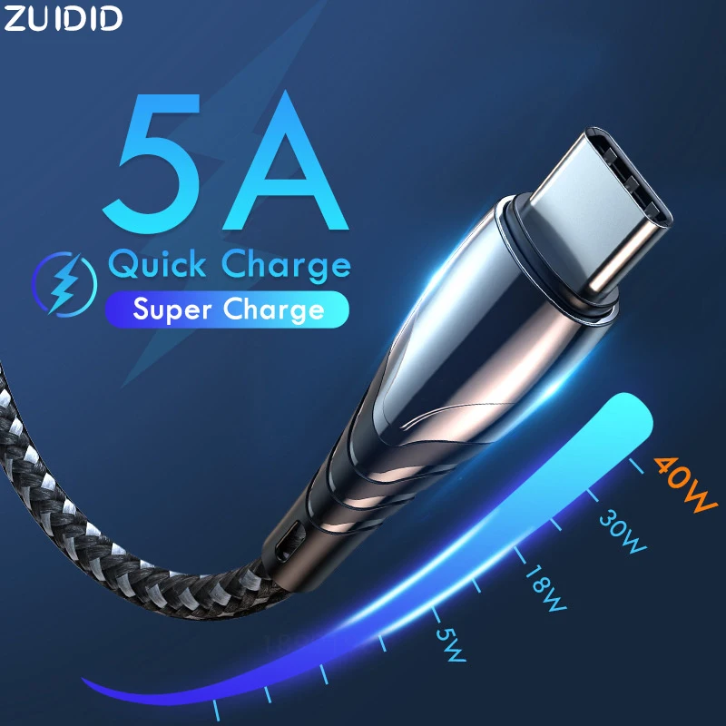 ZUIDID 5A Aluminium Alloy Fast Charging Usb Type-C Cable For Samsung S9 Note 9 Huawei P20 Xiaomi USB C Phone Charger Data Cable
ZUIDID 5A Aluminium Alloy Fast Charging Usb Type-C Cable For Samsung S9 Note 9 Huawei P20 Xiaomi USB C Phone Charger Data Cable