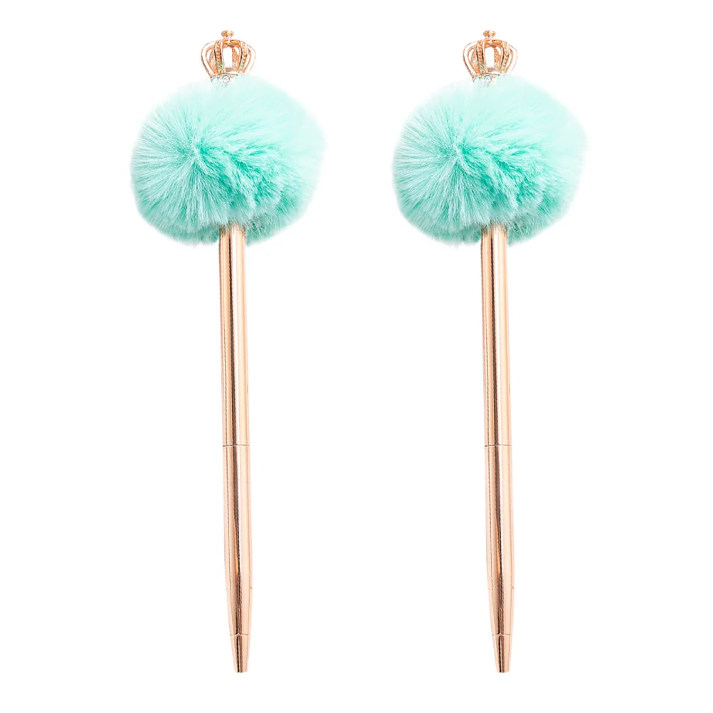 2Pcs Crown Pompom Pen Sign Pen Fluffy Balls Writing Pen Girl Loved Ballpoint Pens
2Pcs Crown Pompom Pen Sign Pen Fluffy Balls Writing Pen Girl Loved Ballpoint Pens