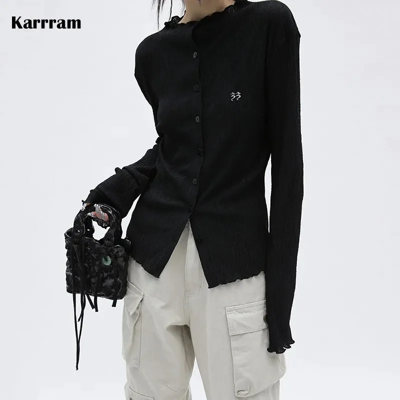 Yamamoto Style Black Shirt Dark Aesthetic Gothic Blouse Grunge Japanese Emo Alt Clothes Pleated Design Goth Shirt Y2k
Yamamoto Style Black Shirt Dark Aesthetic Gothic Blouse Grunge Japanese Emo Alt Clothes Pleated Design Goth Shirt Y2k