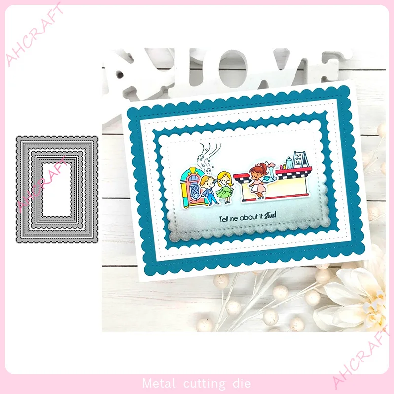 Rectangular background frame scrapbook Accessories Newly arrived metal carbon steel knife die 2023 new DIY cutting knife die
Rectangular background frame scrapbook Accessories Newly arrived metal carbon steel knife die 2023 new DIY cutting knife die