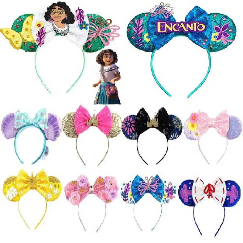 Disney Encanto Ears Headband Girls Sequin Hair Bow Butterfly Cosplay Isabela Mirabel Party Headwear Kids Festival Hair Accessory
Disney Encanto Ears Headband Girls Sequin Hair Bow Butterfly Cosplay Isabela Mirabel Party Headwear Kids Festival Hair Accessory