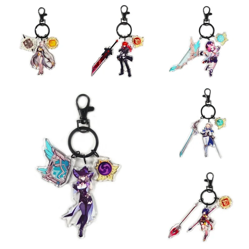 Anime Game Genshin Impact Keychain Epoxy Peripheral Cosplay Character Kamizato Ayaka Venti Xiao Pendant Anime Cartoon Badge
Anime Game Genshin Impact Keychain Epoxy Peripheral Cosplay Character Kamizato Ayaka Venti Xiao Pendant Anime Cartoon Badge