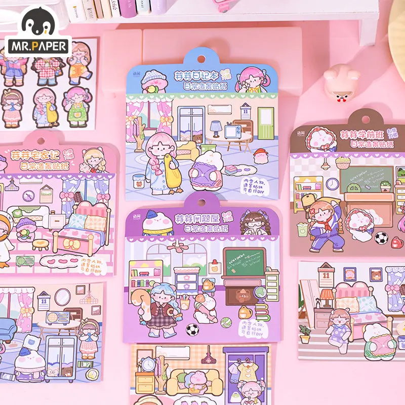 Mr. Paper Cute Cartoon Characters Printed Stickers for Kids with DIY Handbook Decoration Kawaii Stationery Supplies Sticker
Mr. Paper Cute Cartoon Characters Printed Stickers for Kids with DIY Handbook Decoration Kawaii Stationery Supplies Sticker