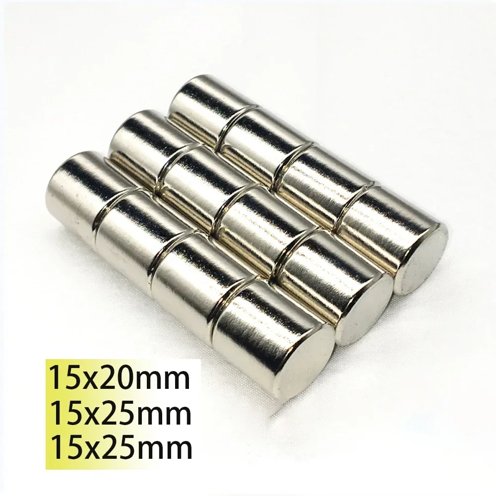 

N35 15x20 15x25 15x30 Large Size Round Neodymium Magnet for Door Rare Earth Search Magnetic Generate Sticker Fridge Motor Crafts