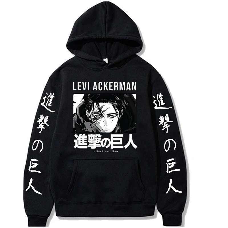 Attack on Titan Levi Ackerman Hoodies Japanese Anime Shingeki No Kyojin Harajuku Titans Attack Graphic Hoodie Unisex Sweatshirt
Attack on Titan Levi Ackerman Hoodies Japanese Anime Shingeki No Kyojin Harajuku Titans Attack Graphic Hoodie Unisex Sweatshirt