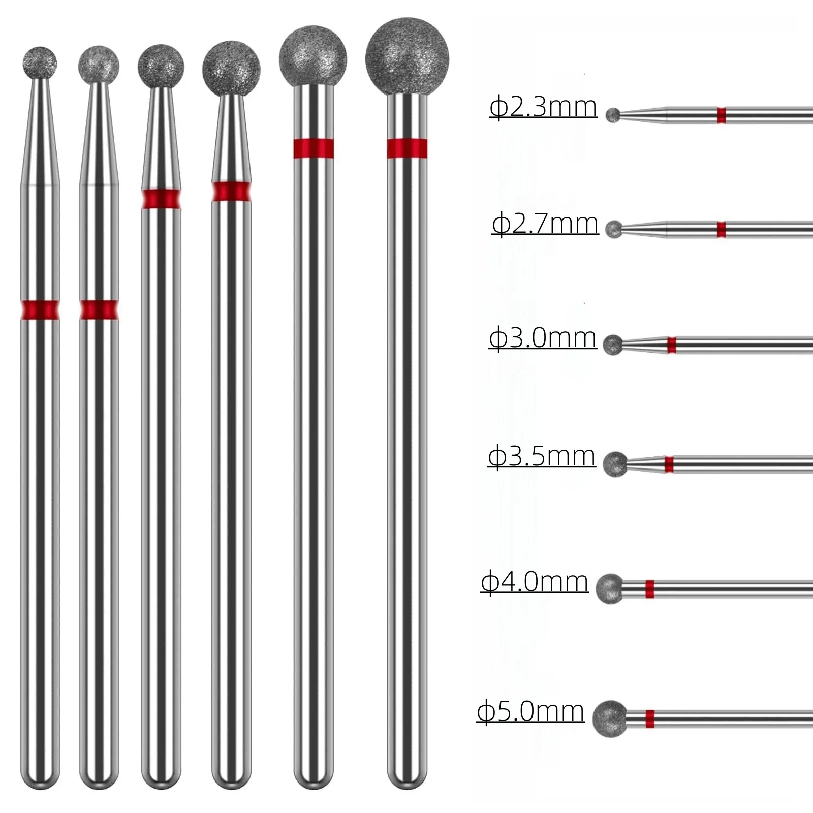 3/32'' Diamond Cuticle Drill Bits Ball Shape Milling Cutter for Nail Prepare Dead Skin Remover Nail Art Supply for Professionals
3/32'' Diamond Cuticle Drill Bits Ball Shape Milling Cutter for Nail Prepare Dead Skin Remover Nail Art Supply for Professionals