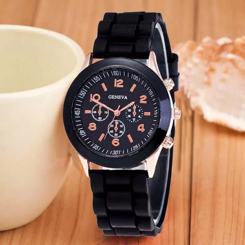 Geneva Silicone Women Watch Ladies Fashion Dress Quartz Wristwatch Female clock Jelly Colorful children's watch men Leisure
Geneva Silicone Women Watch Ladies Fashion Dress Quartz Wristwatch Female clock Jelly Colorful children's watch men Leisure