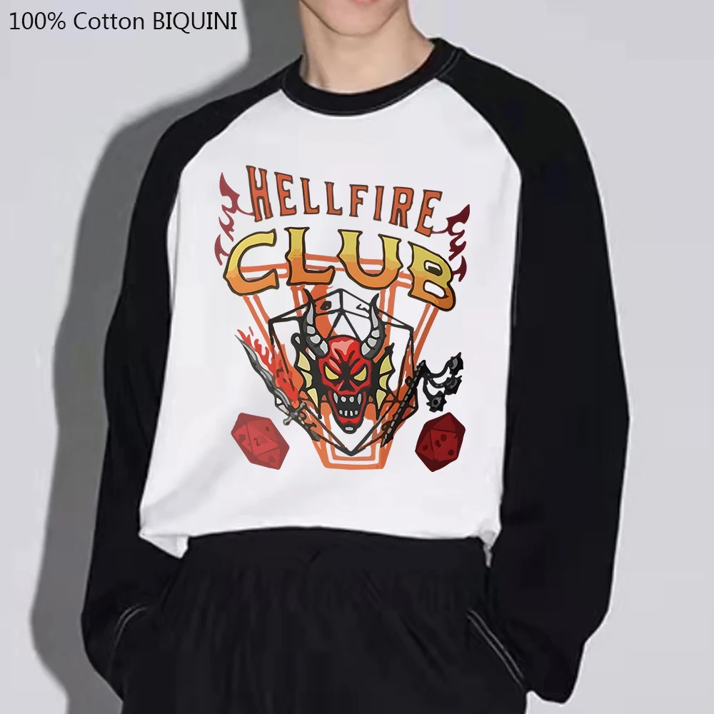 Stranger Things Season 4 Shirt Hellfire Club T-shirt Dustin Cosplay Costumes Long Sleeve Unisex Couple Tee-shirt Cotton Casual
Stranger Things Season 4 Shirt Hellfire Club T-shirt Dustin Cosplay Costumes Long Sleeve Unisex Couple Tee-shirt Cotton Casual