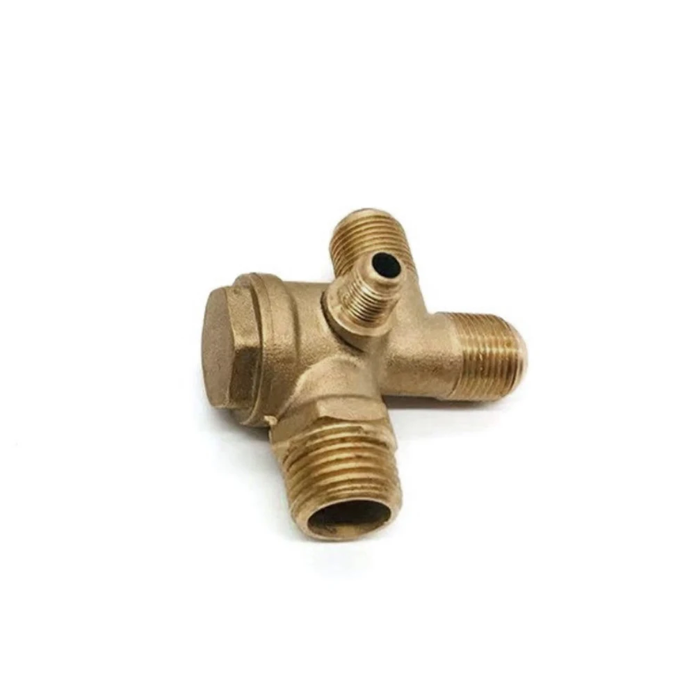 Air Compressor Check Valve Nickel Plating Oil-free 4-Port Brass Male Thread For Tube Connecting Tank Solenoid Valve Piston Pump
Air Compressor Check Valve Nickel Plating Oil-free 4-Port Brass Male Thread For Tube Connecting Tank Solenoid Valve Piston Pump