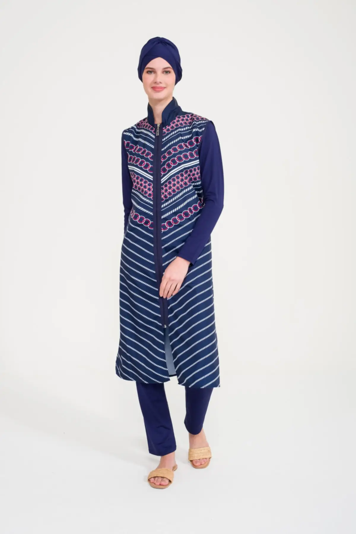 Muslim Burkinis Full Cover Navy Blue Swimwear Modest Summer Clothing Hijab Sport Swimsuit Islamic Full Cover
Muslim Burkinis Full Cover Navy Blue Swimwear Modest Summer Clothing Hijab Sport Swimsuit Islamic Full Cover