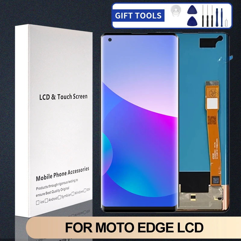 Free Shipping 6.4 Inch XT2063 Display For Moto Edge Lcd Touch Panel Glass Screen Digitizer XT2063-3 Assembly With Tools
Free Shipping 6.4 Inch XT2063 Display For Moto Edge Lcd Touch Panel Glass Screen Digitizer XT2063-3 Assembly With Tools